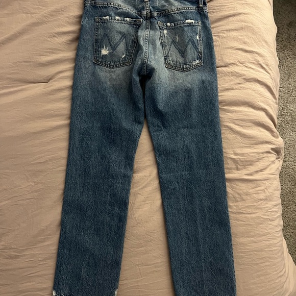 MOTHER Blue Straight Leg Jeans - Picture 3 of 6